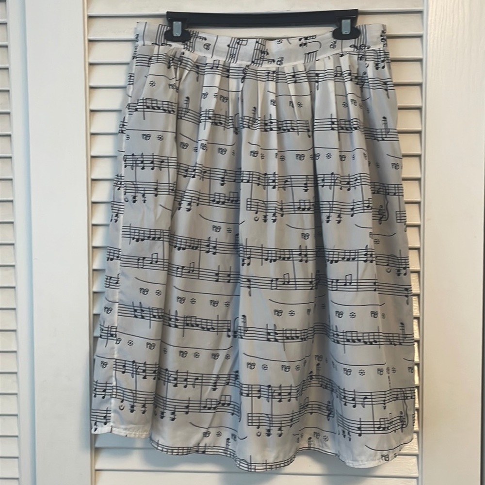 Women’s Music Print Skirt